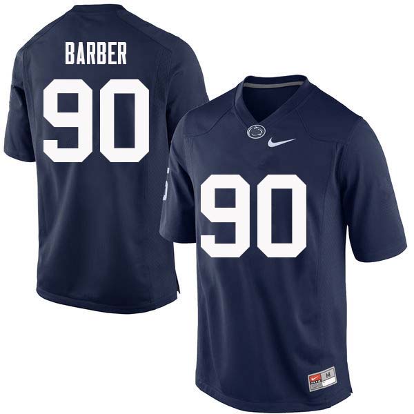 Men #90 Damion Barber Penn State Nittany Lions College Football Jerseys Sale-Navy - Click Image to Close